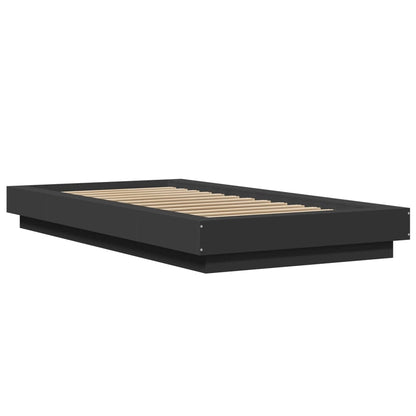 vidaXL Bed Frame without Mattress Black 90x200 cm