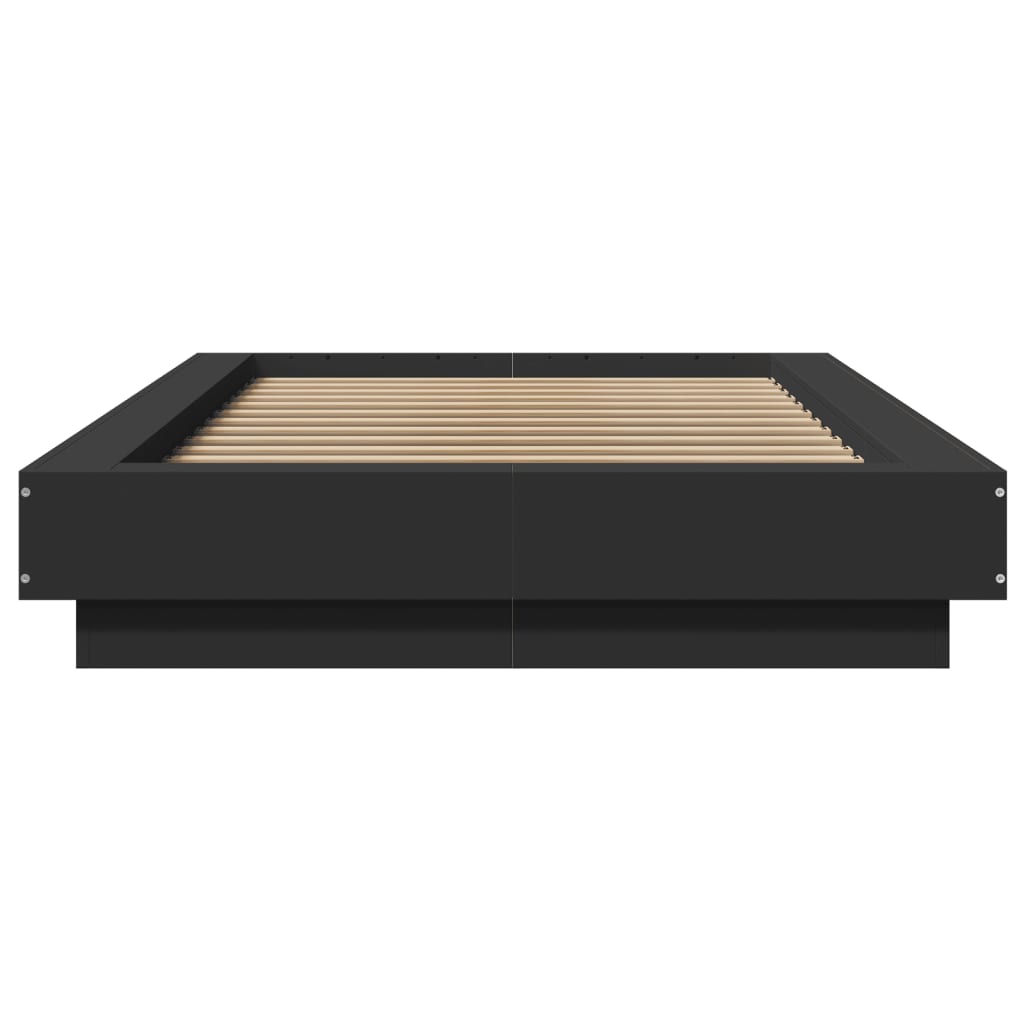 vidaXL Bed Frame without Mattress Black 90x200 cm