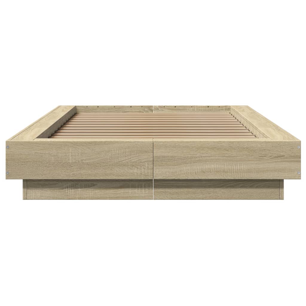 vidaXL Bed Frame without Mattress Sonoma Oak 90x200 cm
