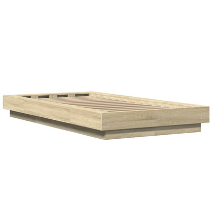 vidaXL Bed Frame without Mattress Sonoma Oak 90x200 cm