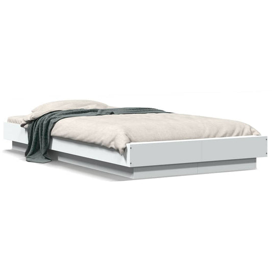 vidaXL Bed Frame without Mattress White 90x190 cm Single