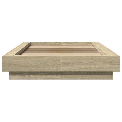 vidaXL Bed Frame without Mattress Sonoma Oak 90x190 cm Single