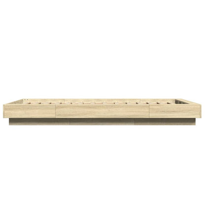 vidaXL Bed Frame without Mattress Sonoma Oak 75x190 cm Small Single
