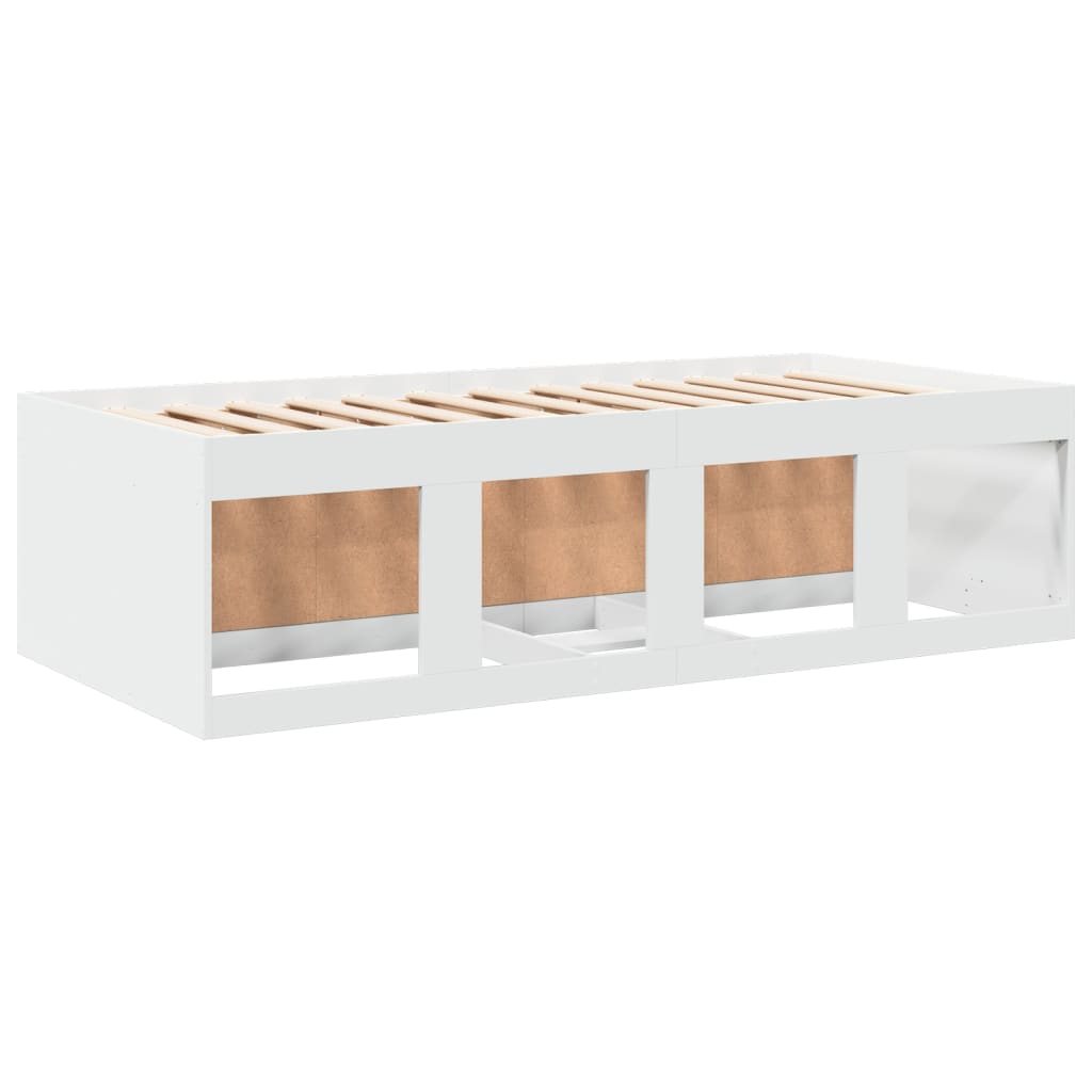 vidaXL Daybed | White | Engineered wood | 100x200 cm | Daybed | Rectangular