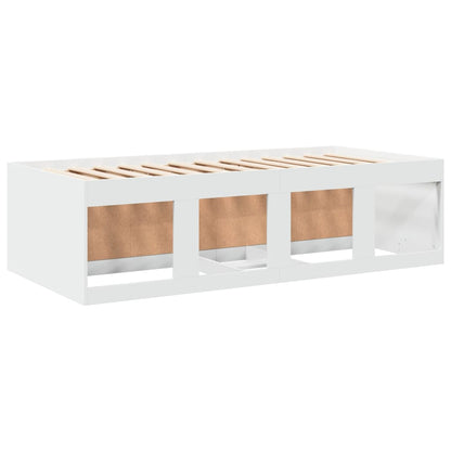 vidaXL Daybed | White | Engineered wood | 100x200 cm | Daybed | Rectangular