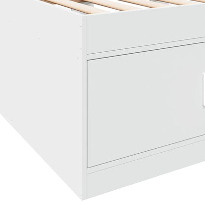 vidaXL Daybed | White | Engineered wood | 100x200 cm | Daybed | Rectangular