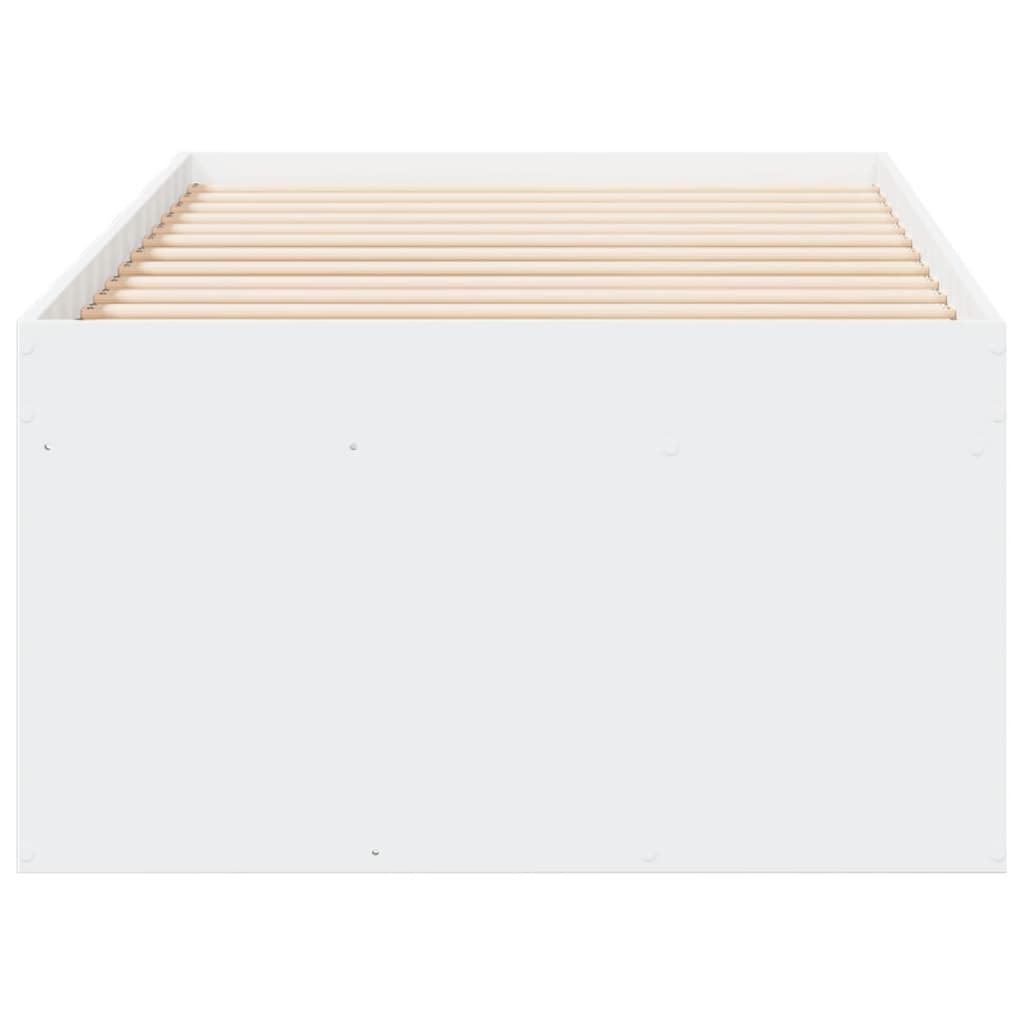 vidaXL Daybed with Drawers without Mattress White 90x200 cm