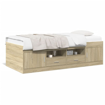 vidaXL Daybed | Sonoma Oak | Engineered Wood, Plywood | Single | Daybed