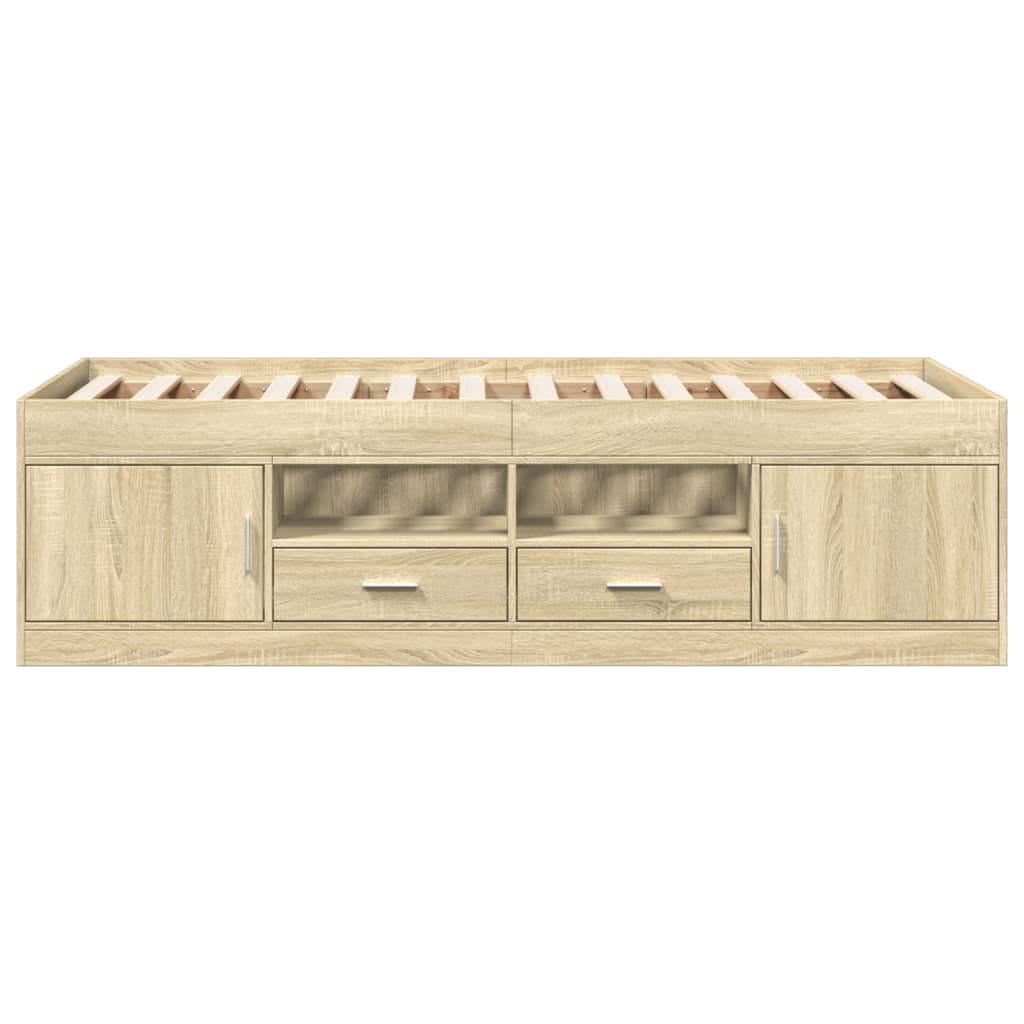vidaXL Daybed | Sonoma Oak | Engineered Wood, Plywood | Single | Daybed