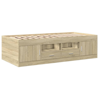 vidaXL Daybed | Sonoma Oak | Engineered Wood | Single | Daybed | Rectangular