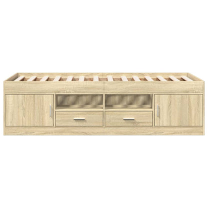 vidaXL Daybed | Sonoma Oak | Engineered Wood | Single | Daybed | Rectangular