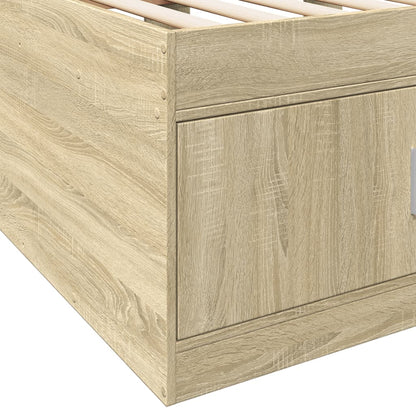 vidaXL Daybed | Sonoma Oak | Engineered Wood | Single | Daybed | Rectangular