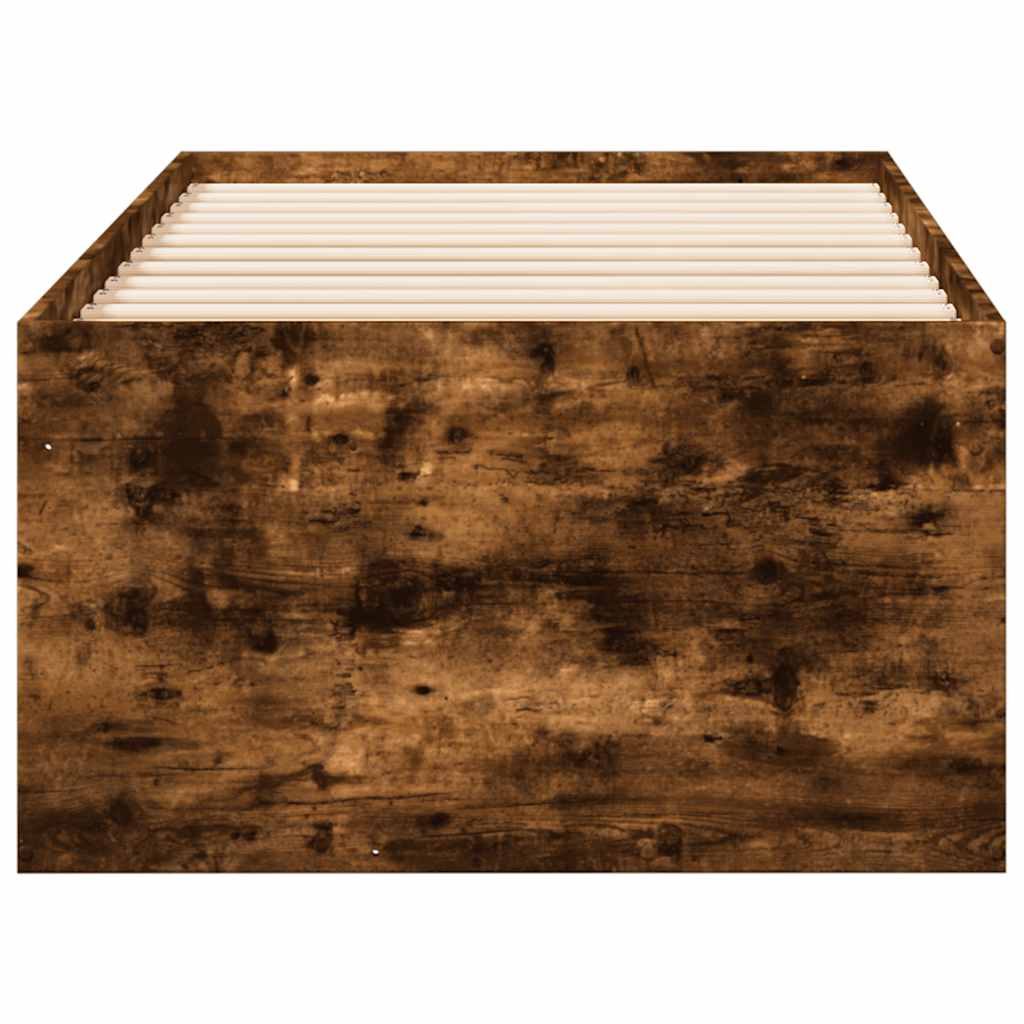 vidaXL Daybed with Drawers without Mattress Smoked Oak 90x190 cm Single