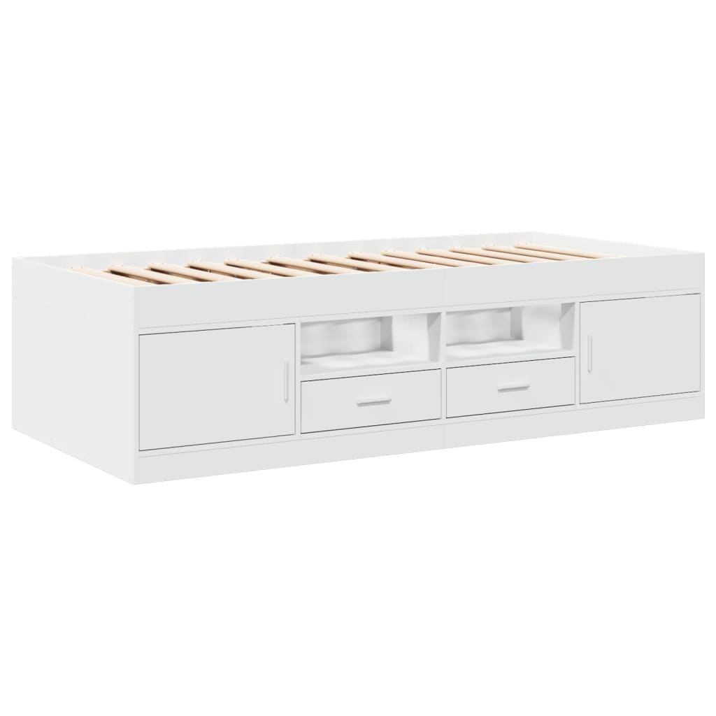 vidaXL Daybed | White | Engineered wood | Small Single | Convertible | Daybed