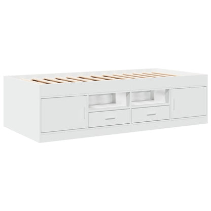 vidaXL Daybed | White | Engineered wood | Small Single | Convertible | Daybed
