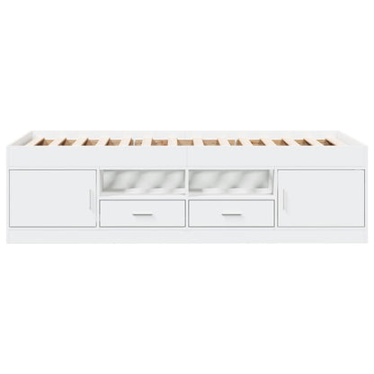 vidaXL Daybed | White | Engineered wood | Small Single | Convertible | Daybed