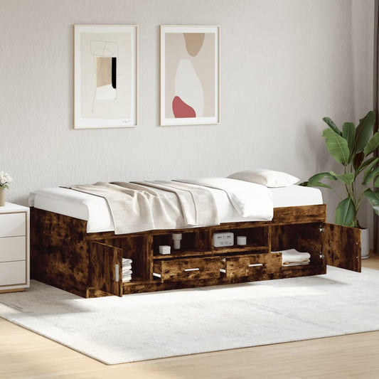 vidaXL Daybed | Smoked Oak | Engineered wood | Small Single | Daybed