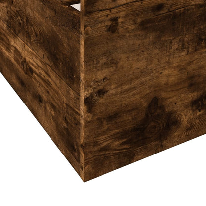 vidaXL Bed Frame with Drawers without Mattress Smoked Oak 200x200 cm