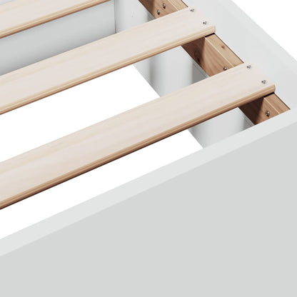 vidaXL Bed Frame with Drawers without Mattress White 180x200 cm Super King