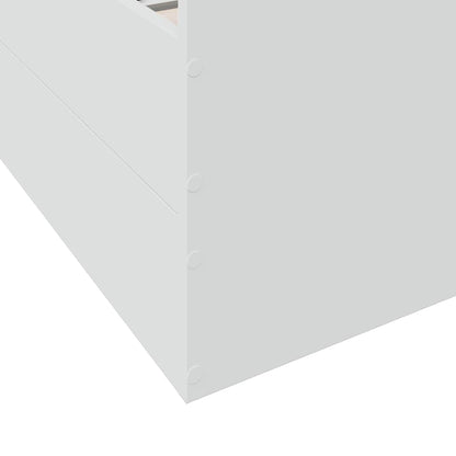 vidaXL Bed Frame | White | Engineered wood | Double Bed | Bed Frame