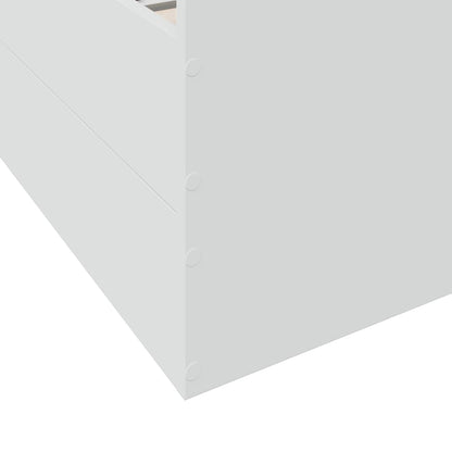 vidaXL Bed Frame with Drawers without Mattress White 120x200 cm