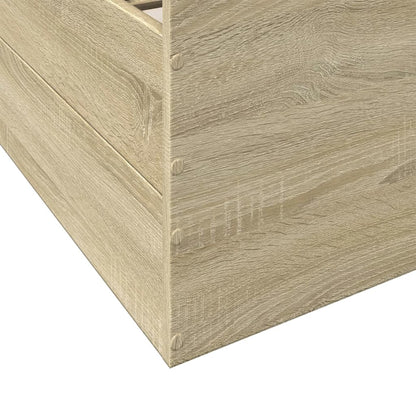 vidaXL Bed Frame with Drawers without Mattress Sonoma Oak 90x200 cm