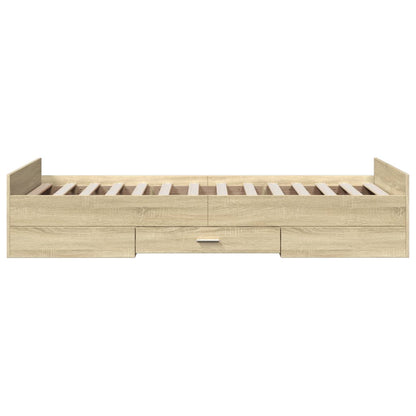 vidaXL Bed Frame | Sonoma oak | Engineered wood | Small Single | Bed Frame