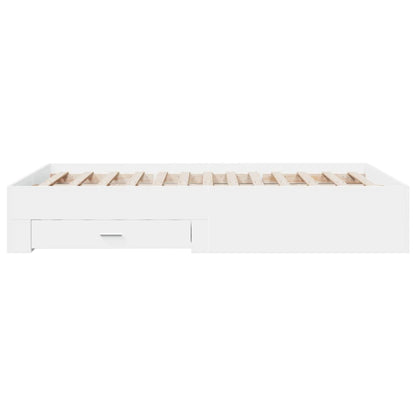 vidaXL Bed Frame | White | Engineered wood | Small Double | Bed Frame