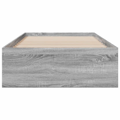 vidaXL Bed Frame | Grey Sonoma | Engineered Wood | Single | Bed Frame