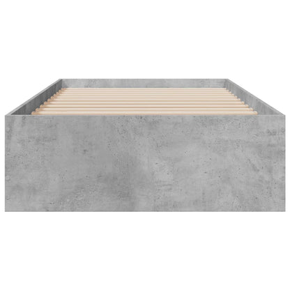 vidaXL Bed Frame | Concrete Grey | Engineered Wood | 90 x 200 cm | Bed Frame