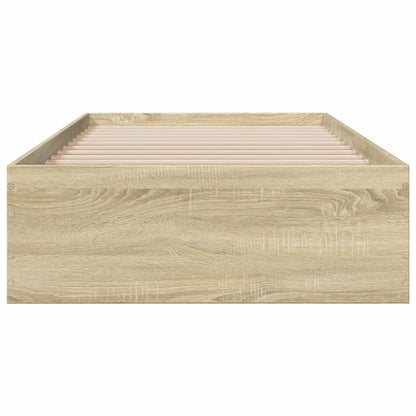 vidaXL Bed Frame | Sonoma Oak | Engineered Wood | 75x190 cm Small Single