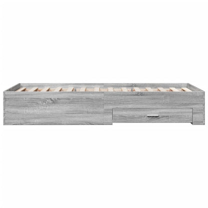vidaXL Bed Frame | Grey Sonoma | Engineered wood | Small Single | Bed Frame