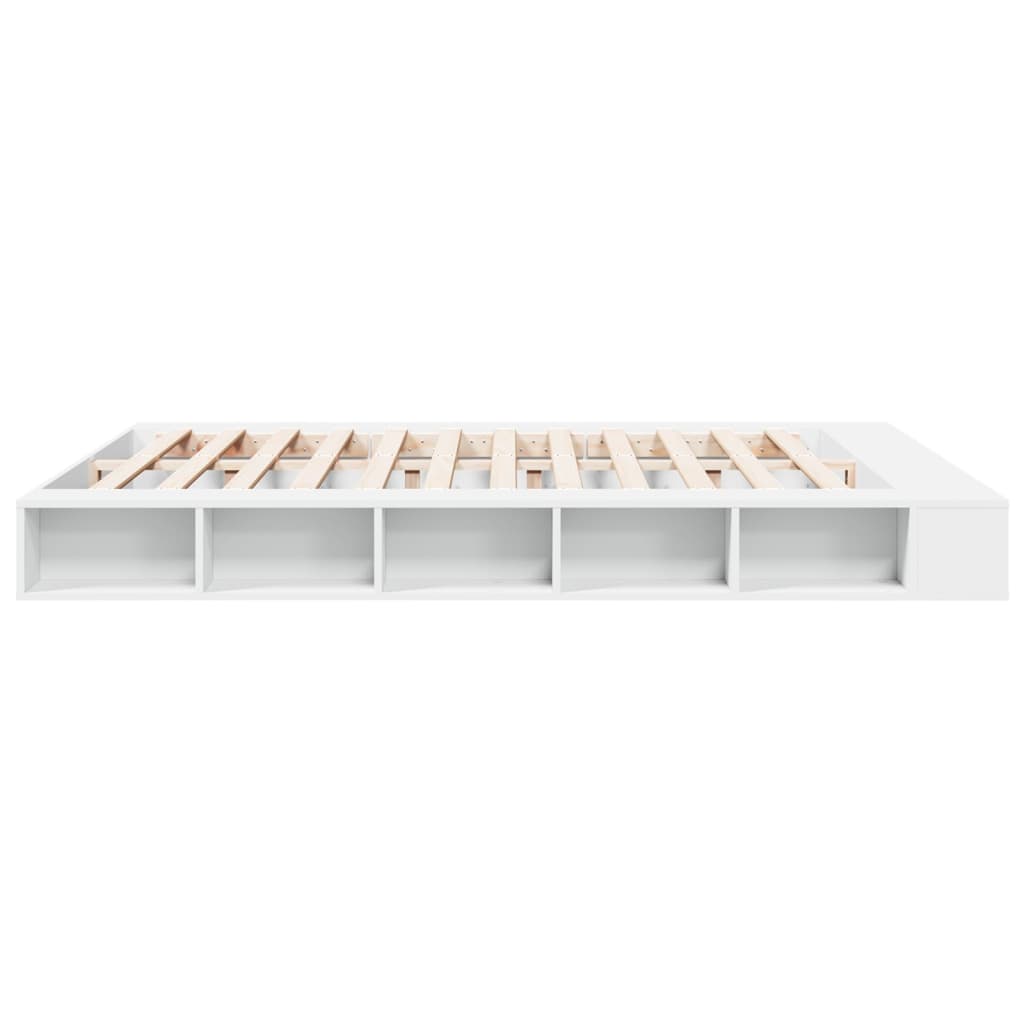 vidaXL Bed Frame without Mattress White 180x200 cm Super King