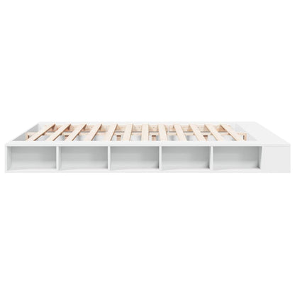 vidaXL Bed Frame without Mattress White 180x200 cm Super King