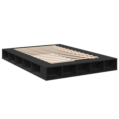vidaXL Bed Frame without Mattress Black 160x200 cm