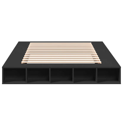vidaXL Bed Frame without Mattress Black 160x200 cm