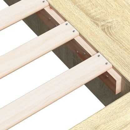 vidaXL Bed Frame without Mattress Sonoma Oak 150x200 cm King Size