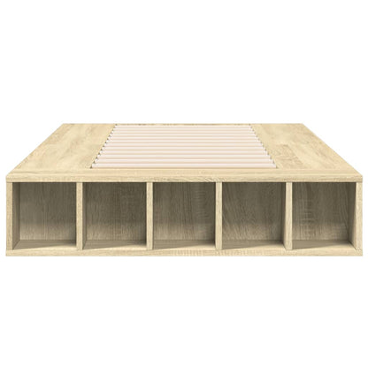 vidaXL Bed Frame without Mattress Sonoma Oak 100x200 cm