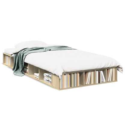 vidaXL Bed Frame without Mattress Sonoma Oak 90x200 cm