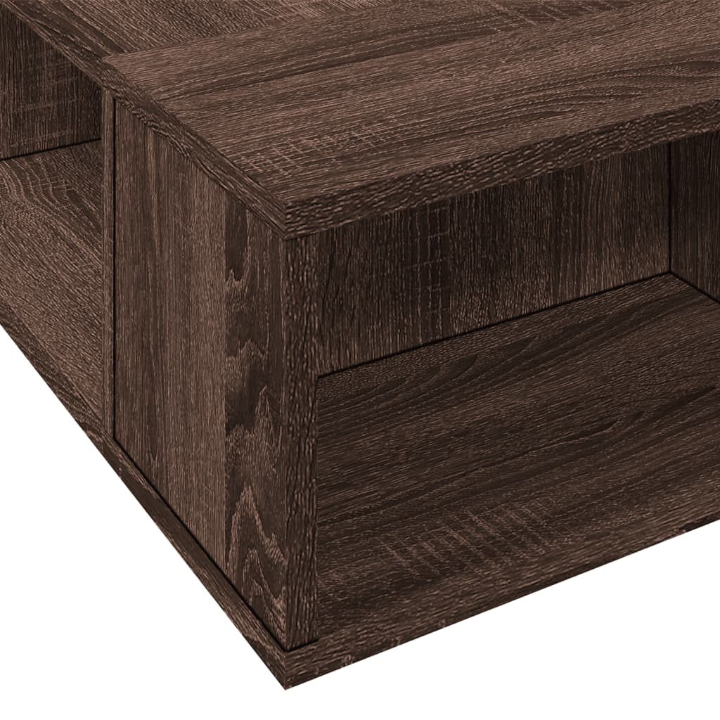 vidaXL Bed Frame without Mattress Brown Oak 90x190 cm Single