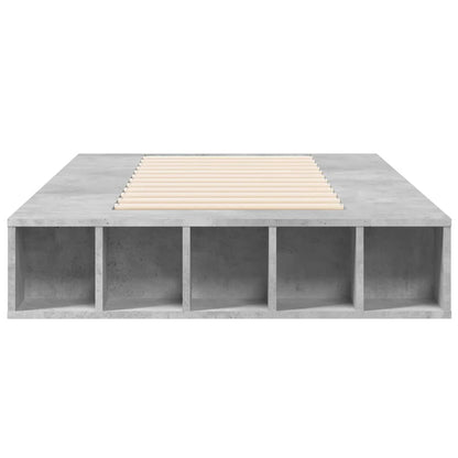vidaXL Bed Frame without Mattress Concrete Grey 75x190 cm Small Single