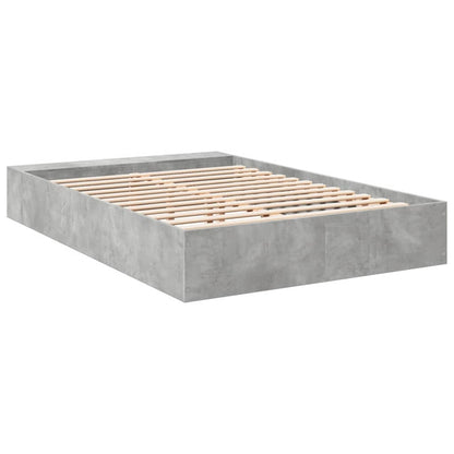 vidaXL Bed Frame without Mattress Concrete Grey 150x200 cm King Size