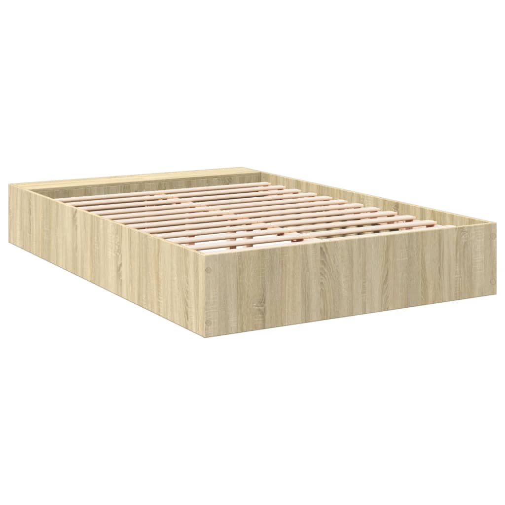 vidaXL Bed Frame without Mattress Sonoma Oak 120x200 cm