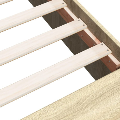 vidaXL Bed Frame without Mattress Sonoma Oak 120x200 cm