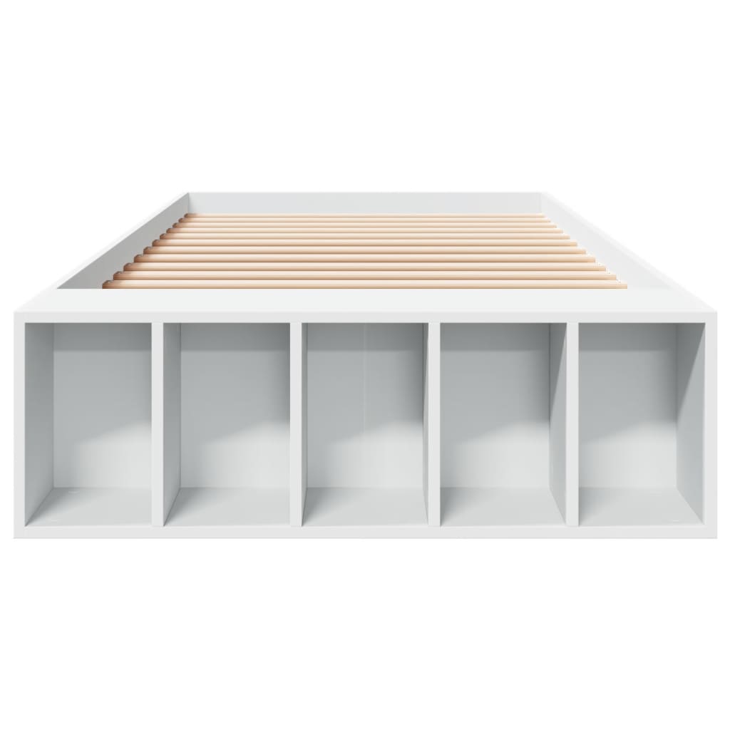 vidaXL Bed Frame without Mattress White 100x200 cm
