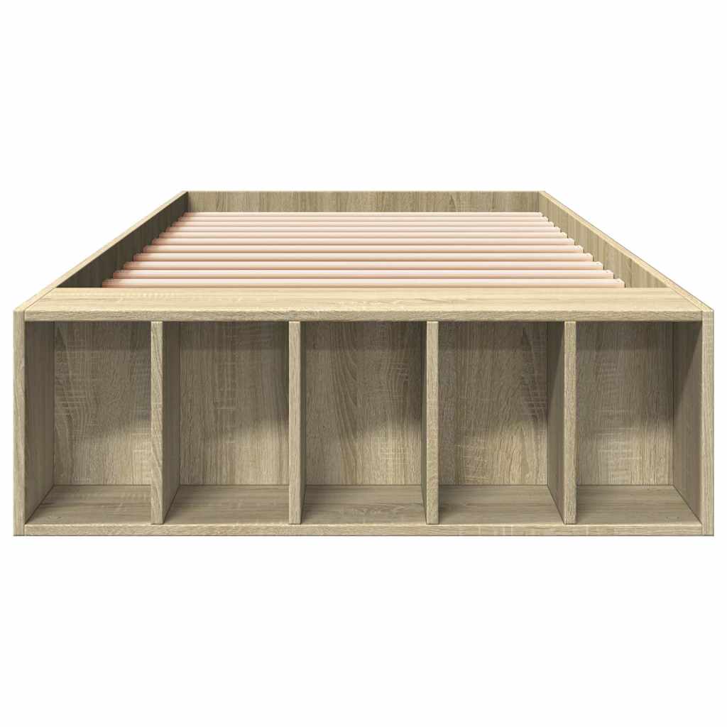 vidaXL Bed Frame without Mattress Sonoma Oak 90x200 cm