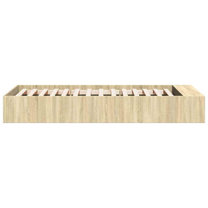 vidaXL Bed Frame without Mattress Sonoma Oak 90x200 cm
