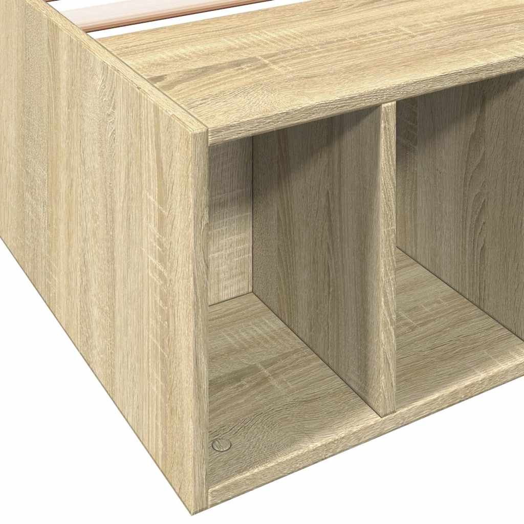 vidaXL Bed Frame without Mattress Sonoma Oak 90x200 cm