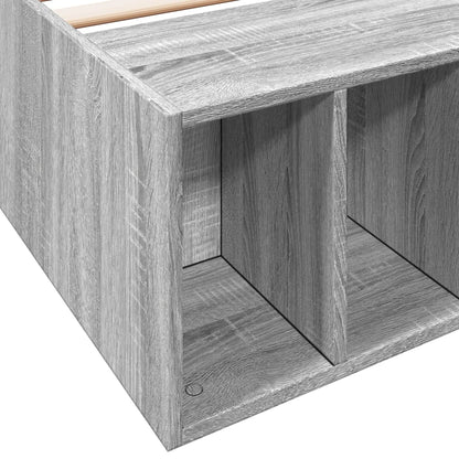 vidaXL Bed Frame without Mattress Grey Sonoma 90x200 cm