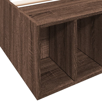 vidaXL Bed Frame without Mattress Brown Oak 90x200 cm